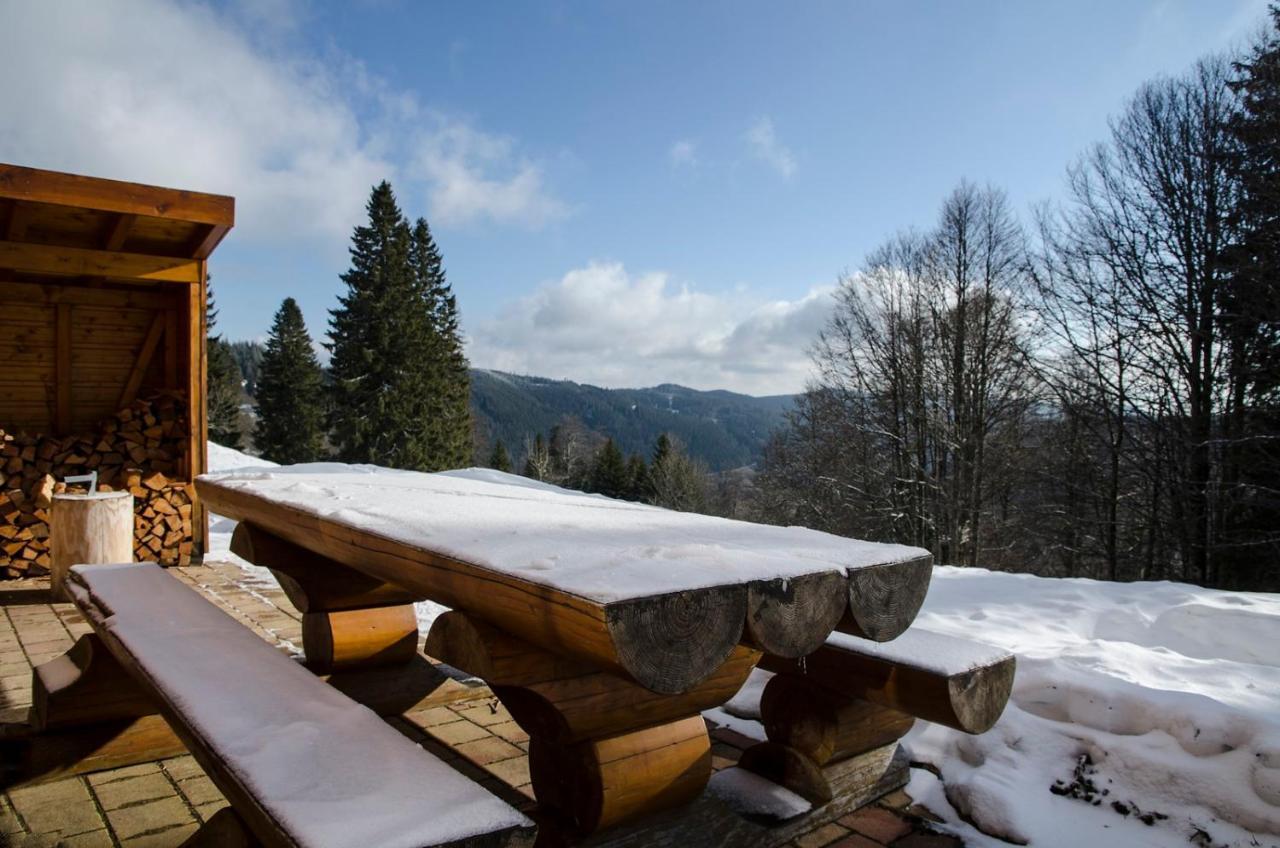 Luxus-Ferienhaus Blockhaus Chalet Nr 2 Toplage Am Feldberg Mit Sauna, Outdoor-Hottub, Kamin Auf 1300M Uem Luaran gambar